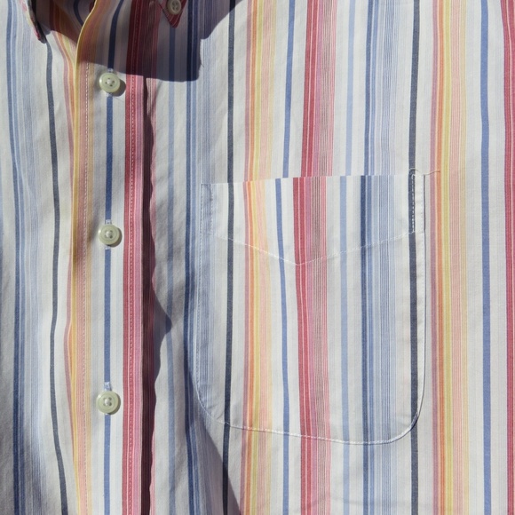 L.L.Bean Striped Long Sleeve Dress Shirt L - Picture 5 of 6